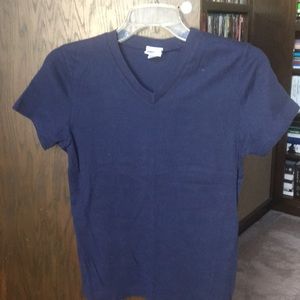 Old navy blue v-neck t-shirt medium